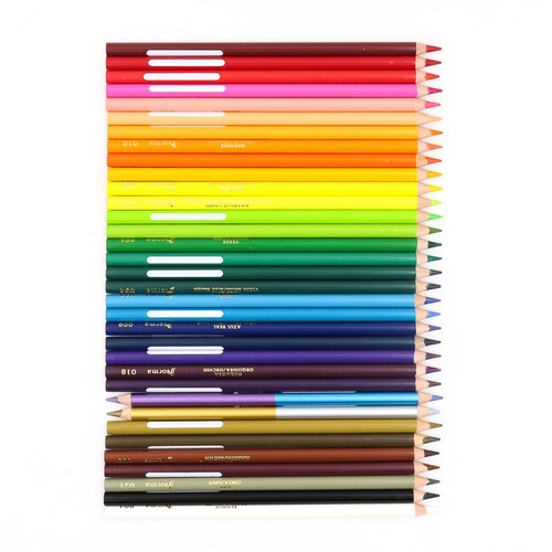 Lapices de colores norma redondos 36 pzas con metalicos