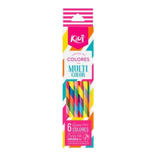 Lapices De Colores Norma Kiut Multicolor 6 Pzas