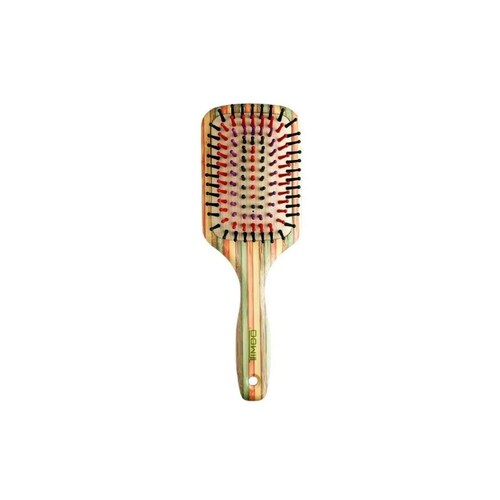 Cepillo para Cabello Redondo Grande Natural Brush Multicolor Timco