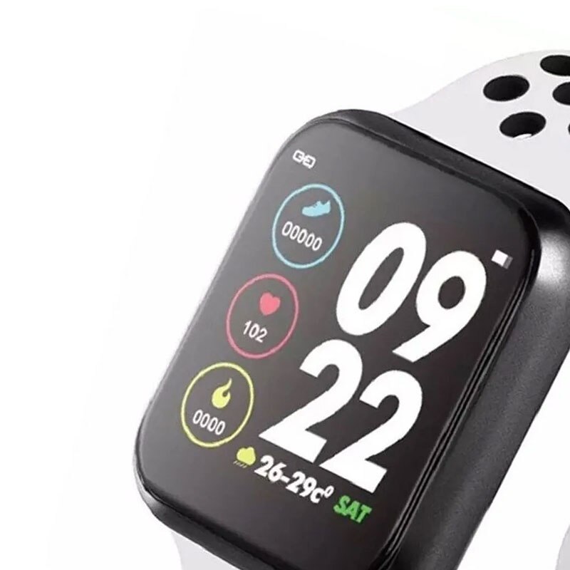 Reloj inteligente smartwatch f8 fit monitor ritmo discount cardiaco