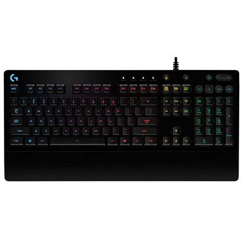 Teclado Gaming G213 Logitech, USB, 1.8 Mts. Retroiluminado, Contra Derrames (920-008084)