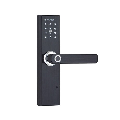 Cerradura de Puerta de Seguridad Inteligente, smart home, cerradura huella dactilar, tarjeta inteligente IC, contraseÃ±a digital
