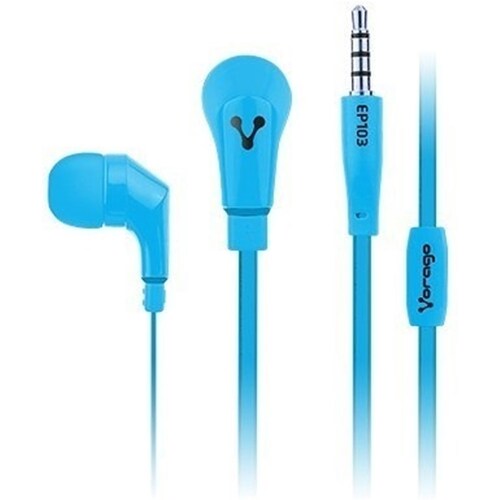 Audifonos Vorago EARPHONES 103 Microfono Azul 3.5mm EP-103-BL