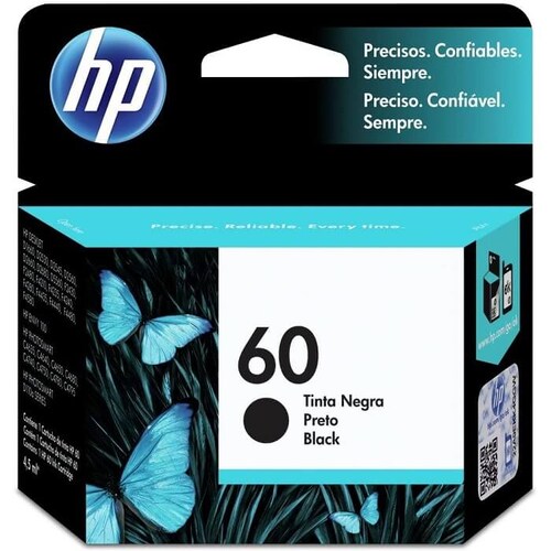 Cartucho HP Num 60 Negro 4ML CC640WL.