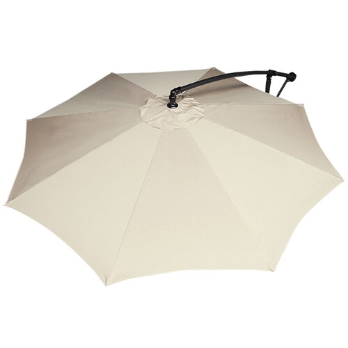 Sombrilla Jardin 3 mts Diametro Sol Playa Lateral  Exterior Beige