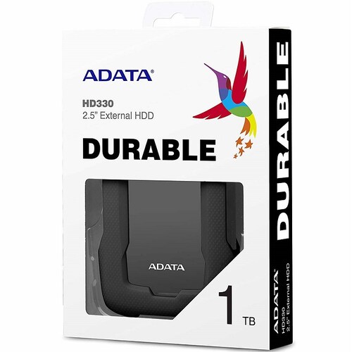 Disco Duro Externo Adata HD330 1TB USB 3.0 Negro AHD330-1TU31-CBK