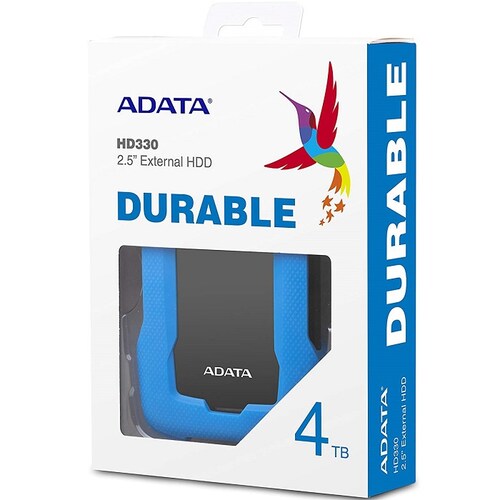 Disco Duro Externo Adata HD330 4TB USB 3.0 Azul AHD330-4TU31-CBL