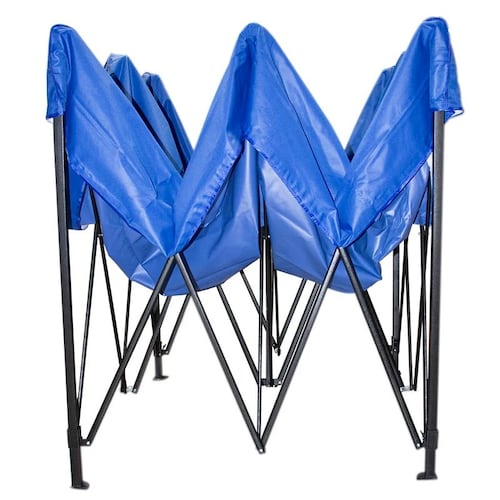 Carpa 3x3 Toldo Plegable Reforzado Impermeable Azul Jardin Exterior