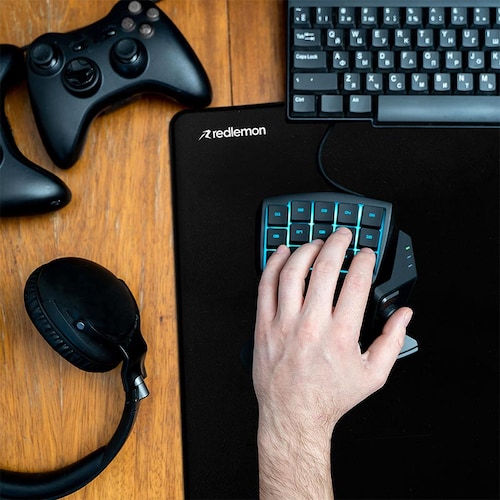 Mouse Pad Gamer Extra Grande Teclado Ratón 80x40cm Redlemon