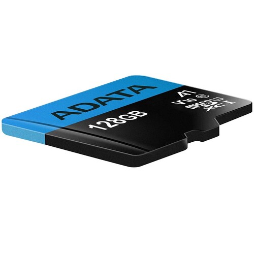 Memoria MicroSD 128 GB Adata SDXC Con Adaptador Clase 10 A1 AUSDX128GUICL10A1-RA1.