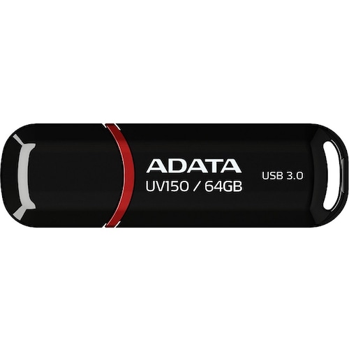 Memoria Flash USB 3.0 Adata UV150 64 GB Negra AUV150-64G-RBK