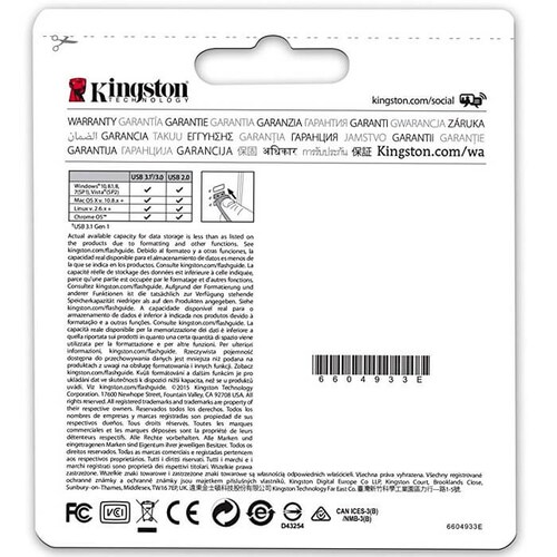 Memoria Flash USB 3.0 Kingston DataTraveler 50 128GB Metalica (DT50/128GB)