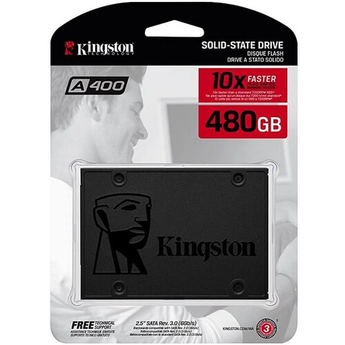 Unidad Estado Solido SSD 480GB Kingston A400 SA400S37/480G.