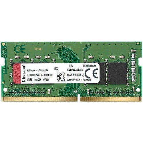 Memoria Ram DDR4 Sodimm Kingston 2400MHz 8GB PC4-19200 KVR24S17S8/8