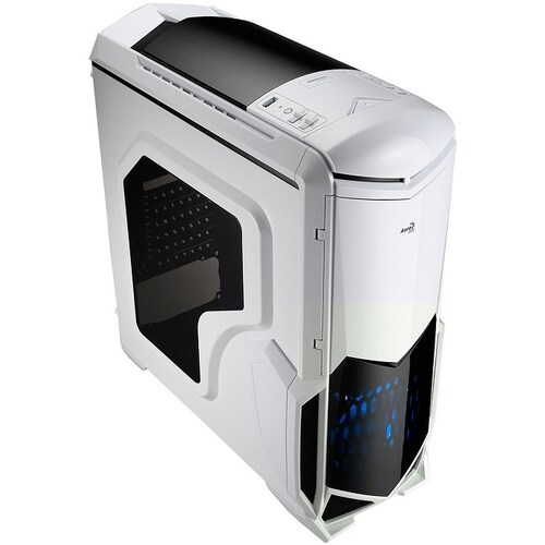 Gabinete AeroCool BattleHawk White 2 Ventiladores USB3 Led Azul