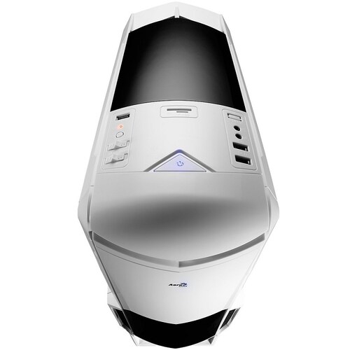 Gabinete AeroCool BattleHawk White 2 Ventiladores USB3 Led Azul
