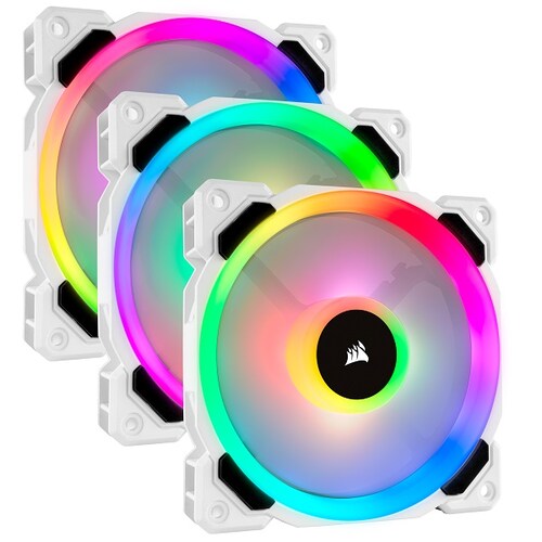 VENTILADOR CORSAIR LL120 RGB BLANCO 3 PACK C/CONTROLADOR (CO-9050092-WW)
