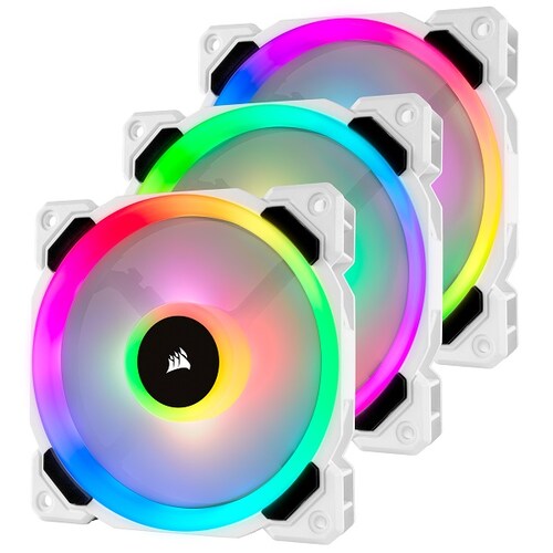 VENTILADOR CORSAIR LL120 RGB BLANCO 3 PACK C/CONTROLADOR (CO-9050092-WW)