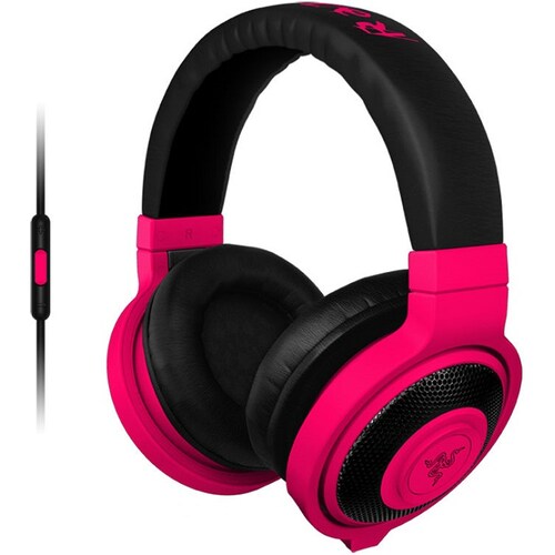 Diadema Razer Kraken Mobil 3.5mm Headset Rojo Neon Gaming RZ04-01400300-R3U1