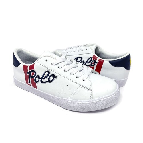 Tenis Polo Ralph Lauren Unisex Color Blanco Estampado