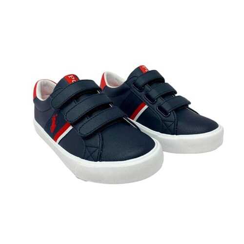 Tenis Polo Ralph Lauren Niño Color Azul Marino De Velcro