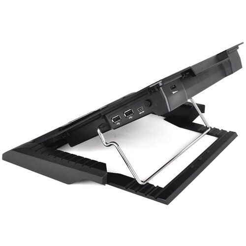 Base Thermaltake Massive23 GT Black Con Ventilador Led Azul Para Laptop De 10" a 17" CLN0020