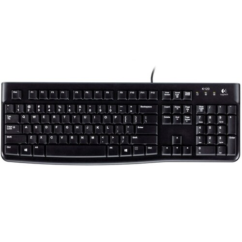 Teclado Logitech Alambrico USB K120 Negro 920-004422