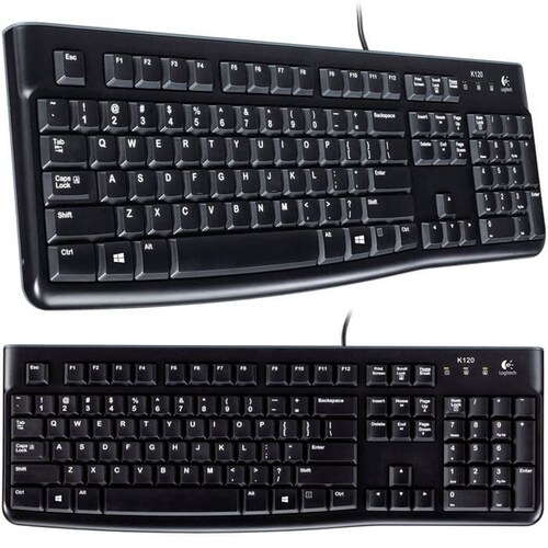 Teclado Logitech Alambrico USB K120 Negro 920-004422