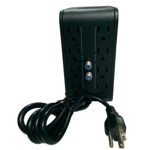 Regulador De Voltaje CDP R2C-AVR1008 1000VA 8 Contactos Negro.