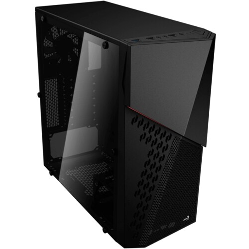 Gabinete AeroCool Cyberx Advance 3 Ventiladores USB3 Led Rojo