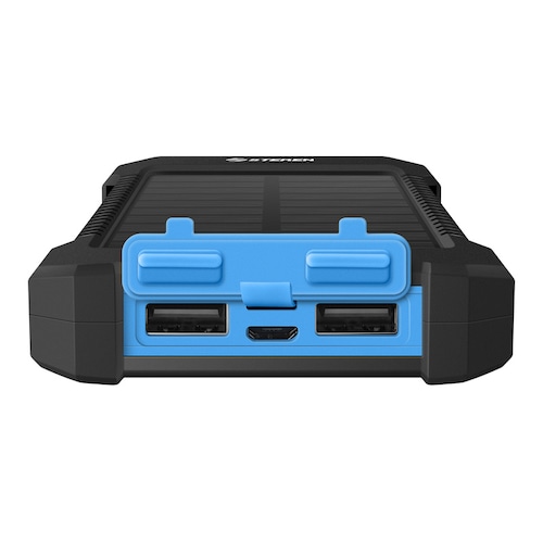 Power Bank de 6,000 mAh con 2 salidas USB y cargador solar Mov-1065 