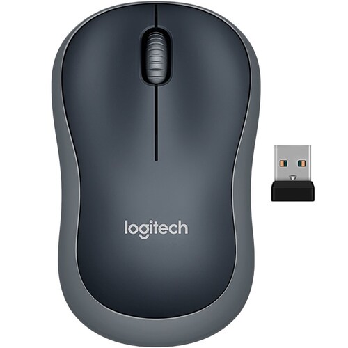 Mouse Logitech Inalambrico Optico USB Negro M185 910-002225