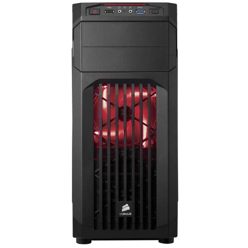 Gabinete Corsair SPEC-03 USB 3.0 Led Rojo 2 Ventiladores CC-9011052-WW