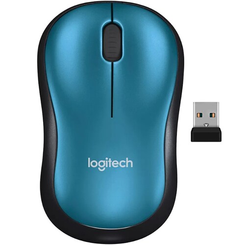 Mouse Logitech Inalambrico Optico USB Azul M185 910-003636