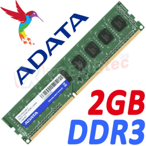 Memoria Ram DDR3 Adata 1333 MHz 2 Gb PC3-10600 AD3U133322G9-S