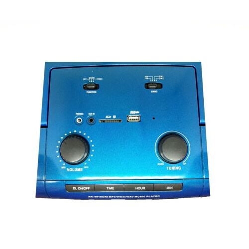 Radiograbadora Akustic AK-3916URIA Azul Puerto USB Micro SD