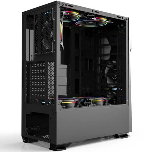 Gabinete Jaguar Warrior Spartan LED RGB USB3 Ventilador CGSPARTANJGW
