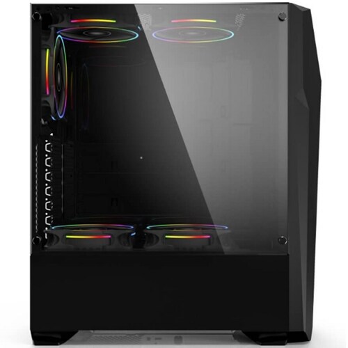 Gabinete Jaguar Warrior Spartan LED RGB USB3 Ventilador CGSPARTANJGW