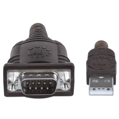 Convertidor Adaptador Serial a USB Manhattan 45cm DB9 205153.