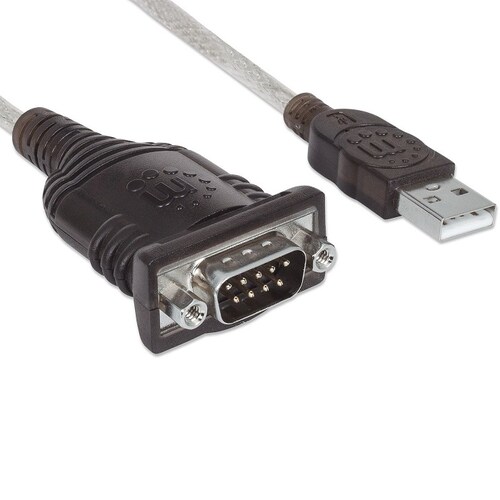 Convertidor Adaptador Serial a USB Manhattan 45cm DB9 205153.