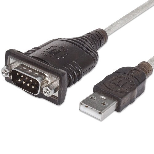 Convertidor Adaptador Serial a USB Manhattan 45cm DB9 205153.
