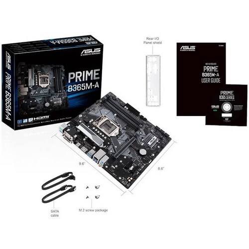 Tarjeta Madre ASUS PRIME B365M-A 4xDDR4 PCI-E USB3 Socket 1151