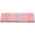 Teclado Eagle Warrior Gripen Mecanico RGB Rosa Switch Cafe KGM58GRIPENPEGW