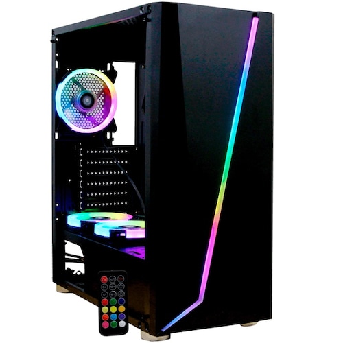 Gabinete YeYian ARMAGEDDON 2200 3 Ventiladores LED RGB Vidrio Templado YGA-68809