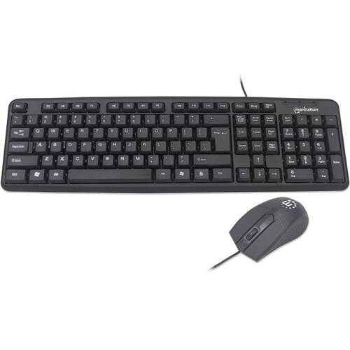 Kit Teclado Y Mouse Manhattan Alambrico USB 178464.