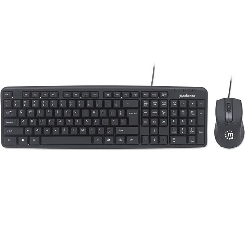 Kit Teclado Y Mouse Manhattan Alambrico USB 178464.