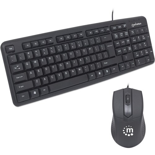 Kit Teclado Y Mouse Manhattan Alambrico USB 178464.
