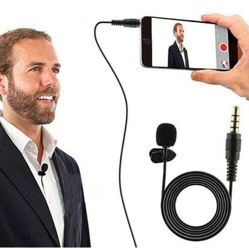 Microfono Lavalier Solapa Clip Condensador Pop 3.5mm 