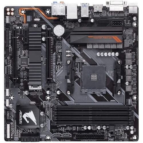Tarjeta Madre GIGABYTE B450 AORUS M 4xDDR4 2xPCI-E USB3 Socket AM4