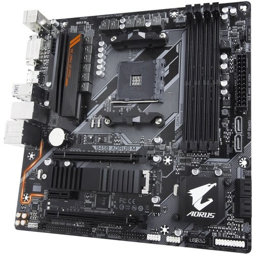 Tarjeta Madre GIGABYTE B450 AORUS M 4xDDR4 2xPCI-E USB3 Socket AM4